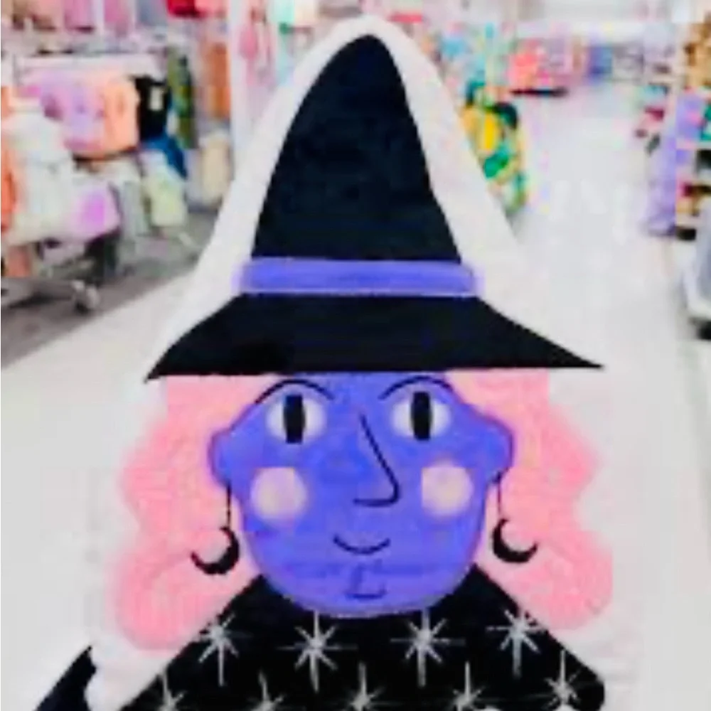 Hyde & EEK! Boutique Target Adorable Witch Decorative Pillow.